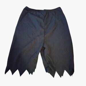 Black Pirate Costume Shorts Jagged Hem Kids Small